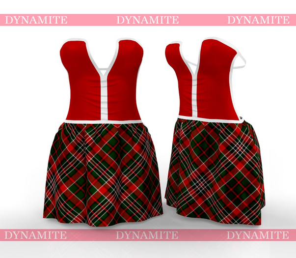 Christmas Open Back Dress
