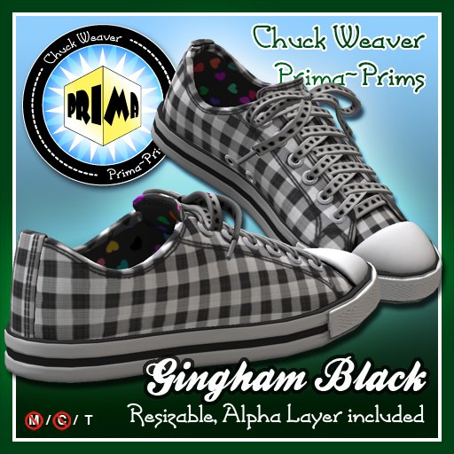 R(S)W Chucks - Gingham Black