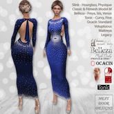 Celebrate Gown Blue: Belleza Venus Isis Freya, Maitreya, Legacy, Slink Hourglass Physique, Tonic Curvy Fine, Ocacin