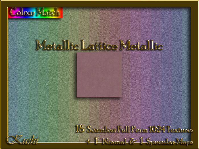 Metallic Lattice Seamless Texture Set