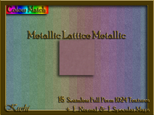 Metallic Lattice Seamless Texture Set