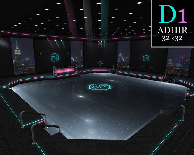 D1 - [Pink & Blue whit HUD Included] - Disco Dance Club 32x32 - [ADHIR] - BOX