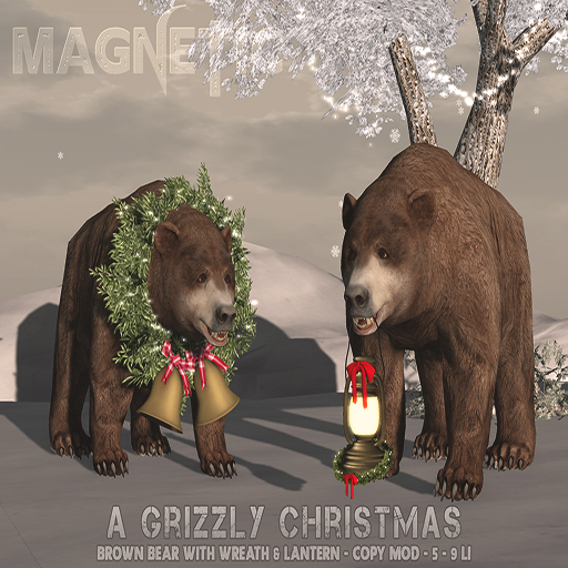 Magnetic - A Grizzly Christmas - Brown (ADD ME)