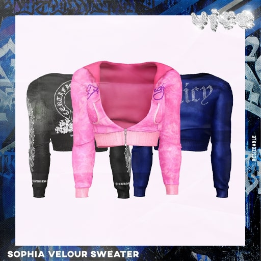 VICE - Sophia Velour Jacket "FATPACK"