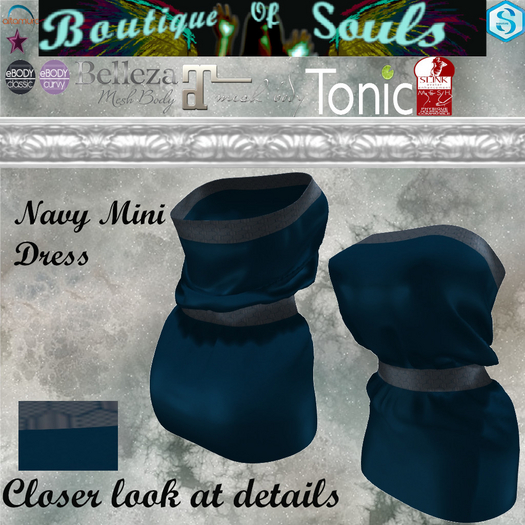 B.O.S. Mini Dress Navy 
