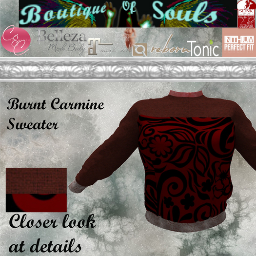 B.O.S. Burnt Carmine Sweater