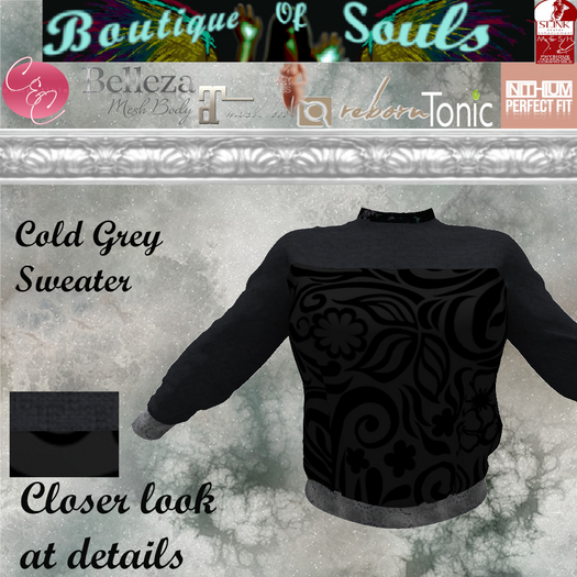 B.O.S. Cold Grey Sweater