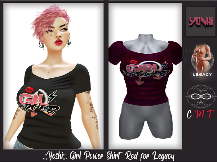 .::Yoshi::. Girl Power Shirt Red - Legacy