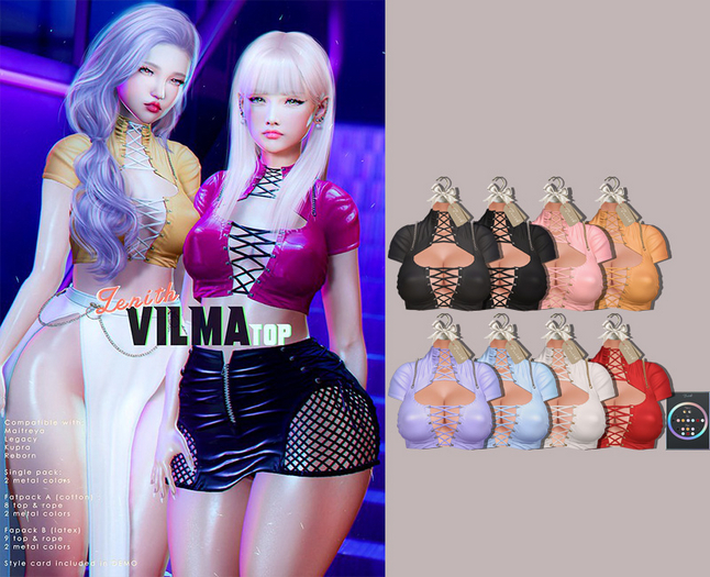 (Wear)=Zenith=Vilma Top (Pack A)