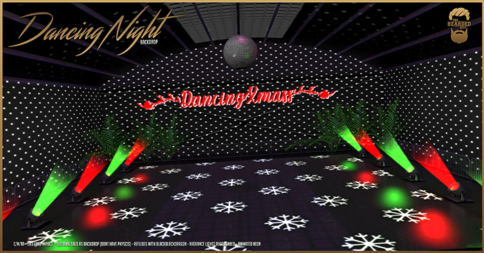 Dancing Night Backdrop - The Bearded Guy