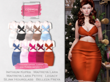 [COSMOS] Allison Wrap Dress Knit / 10 Colors Fatpack Demo