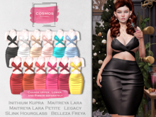 [COSMOS] Allison Wrap Dress Silk / 12 Colors Fatpack Demo