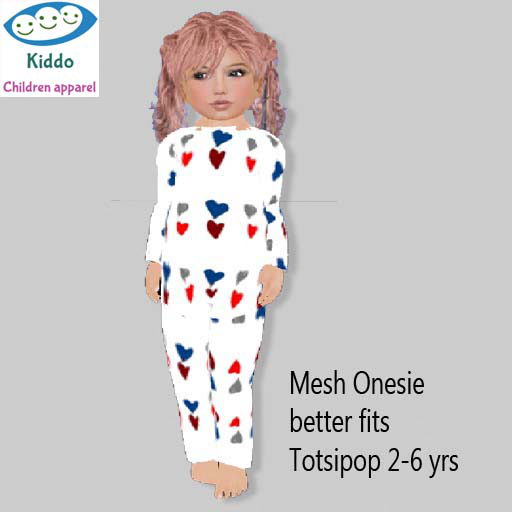 Totsipop Hearts PJ onesie
