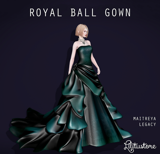 Royal Ball Gown - Deep Ocean - Lilitu Store
