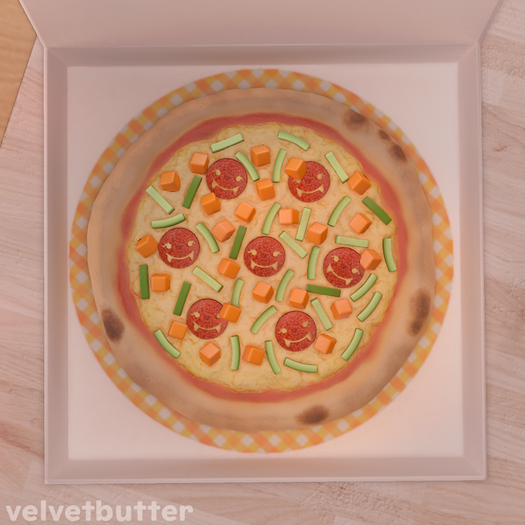 velvetbutter - pumpkin monster pizza