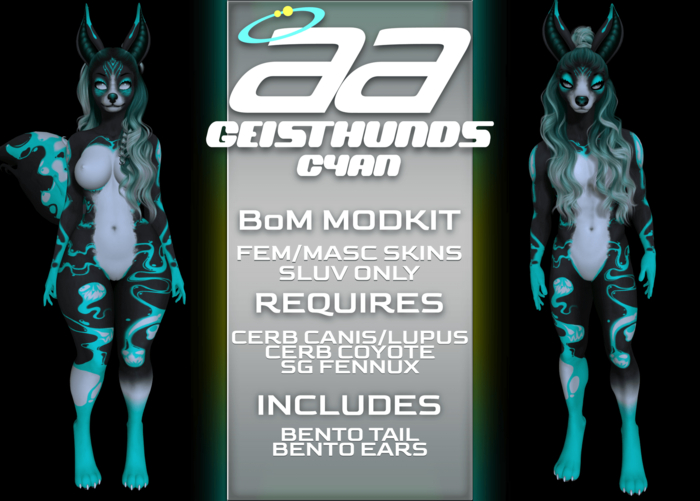 { aa } Geisthund (Cyan) - BoM Modkit