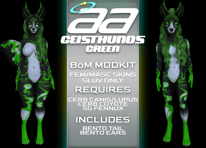 { aa } Geisthund (Green) - BoM Modkit (CLICK TO UNPACK)