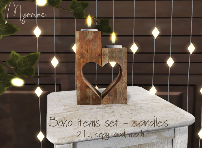 Boheemi set - candle holder 