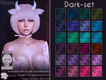 [^.^Ayashi^.^] Mikoto hair-Dark set