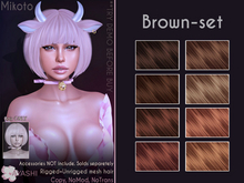 [^.^Ayashi^.^] Mikoto hair-Brown set