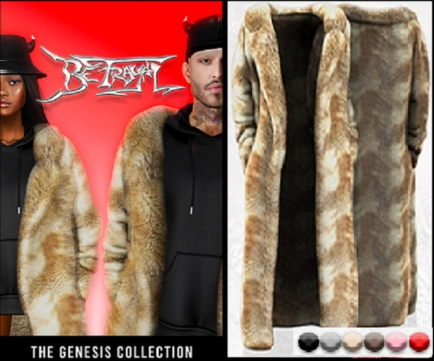 26. BETRAYAL Genesis Fur Coat FATPACK LEGACY F 6 COLORS FEMALE