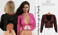 Cataleya Hoodie Burgundy - Maitreya Lara, Lara Petite, Kupra Original, Legacy - FashionNatic