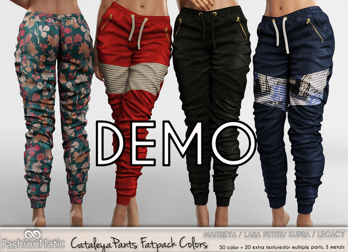 Demo Cataleya Pants Fatpack Colors - Maitreya Lara, Lara Petite, Kupra Original, Legacy - FashionNatic