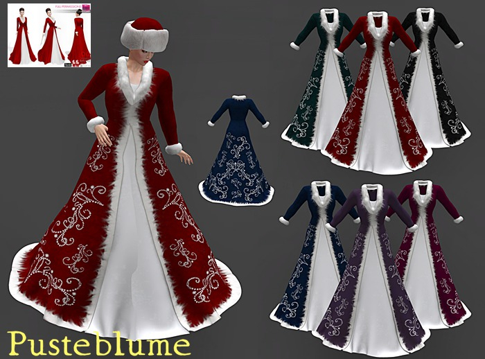 [Pusteblume] Texture for MI970044 Women's Xmas Long Gown Set 2