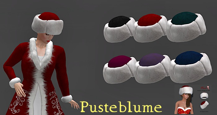 [Pusteblume] Texture for Nude Winter Fur Hat Set 2