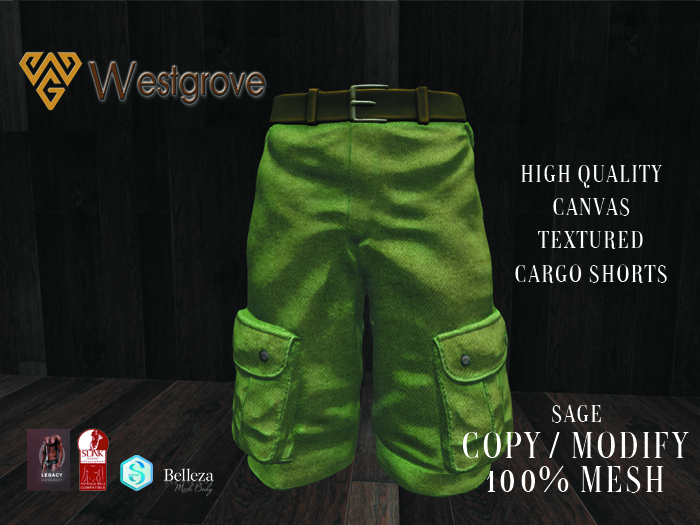 WESTGROVE CARGO SHORTS - SAGE