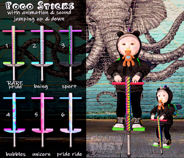 DUST: Pogo Stick PRIDE - RARE [add/touch to resize]