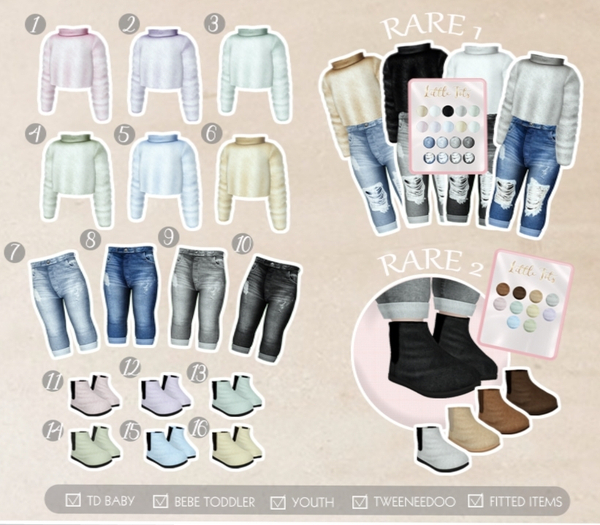 {Little Tots} Layla Set - Blue Boots TDB (15)