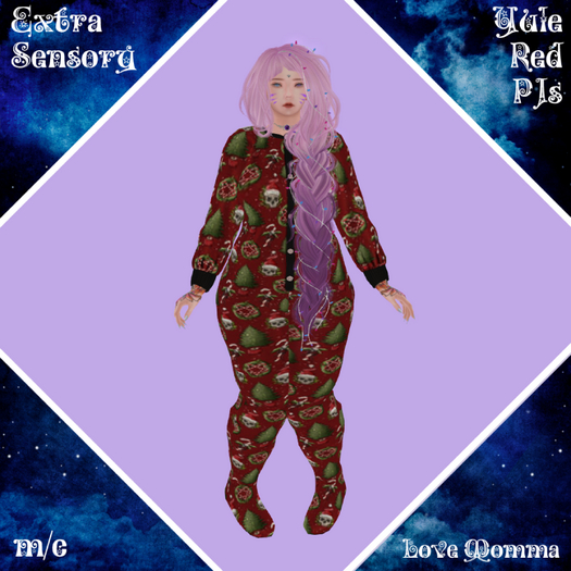 ~ES~Yule Red Love Momma PJs 