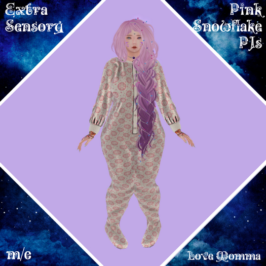 ~ES~Pink Snowflake Love Momma PJs