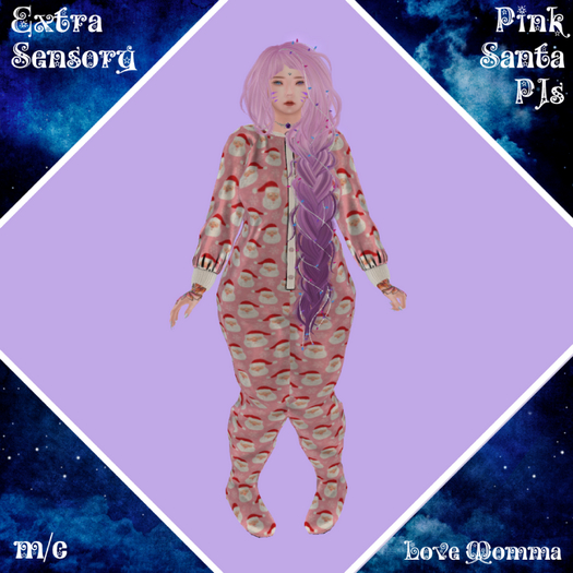 ~ES~Pink Santa Love Momma PJs