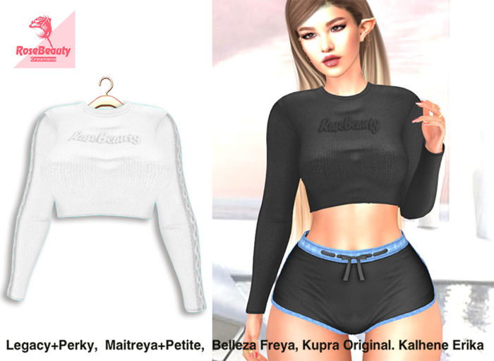 RoseBeauty _ Pullover  / White