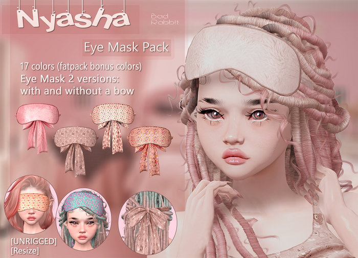 .:Bad Rabbit:. Nyasha Eye Mask Pack