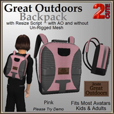 Great Outdoors Backpack [2cute] Pink