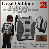 Great Outdoors Backpack [2cute] Smoke Gray