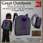 Great Outdoors Backpack [2cute] Violet