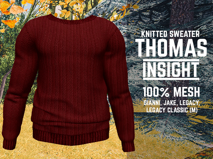 [INSIGHT] Knitted sweater THOMAS RED