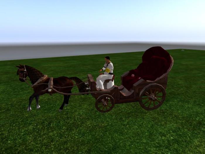 Carriage and bay horse  v2.22 full scripted