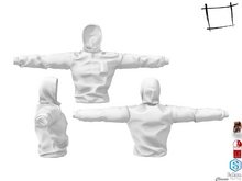 Full Perm Male Hooded Sports Top Slink Male, Belleza Jake, Signature Gianni, Legacy Male