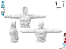 Dae Obj FBX Male Hooded Sports Top Slink Male, Belleza Jake, Signature Gianni, Legacy Male