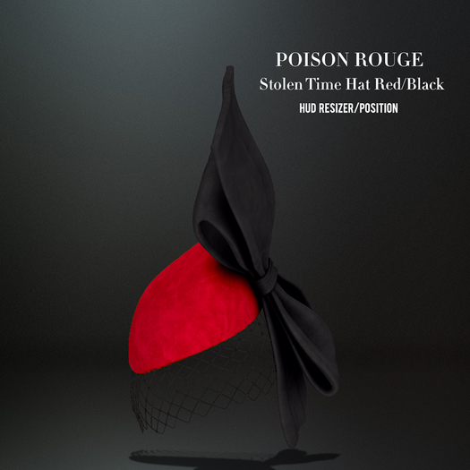 POISON ROUGE Stolen Time Hat (Red/Black)