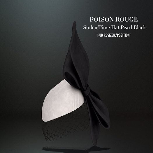 POISON ROUGE Stolen Time Hat (Pearl/Black)