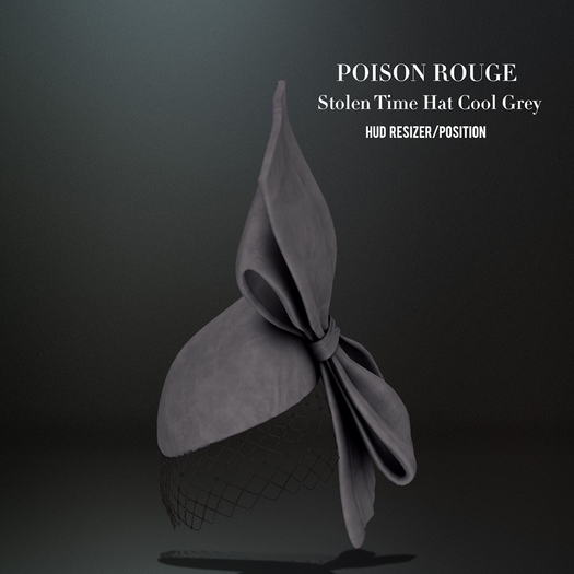 POISON ROUGE Stolen Time Hat (Cool Grey)