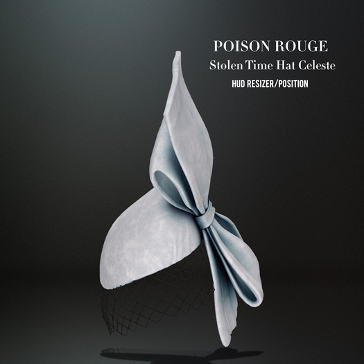 POISON ROUGE Stolen Time Hat (Celeste)