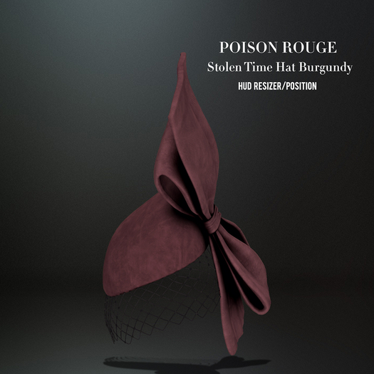 POISON ROUGE Stolen Time Hat (Burgundy)