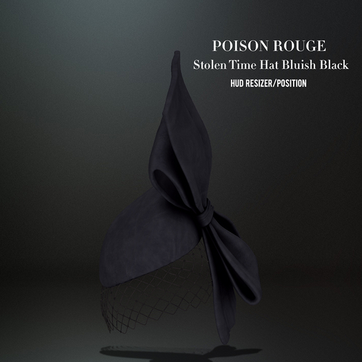 POISON ROUGE Stolen Time Hat (Bluish Black)